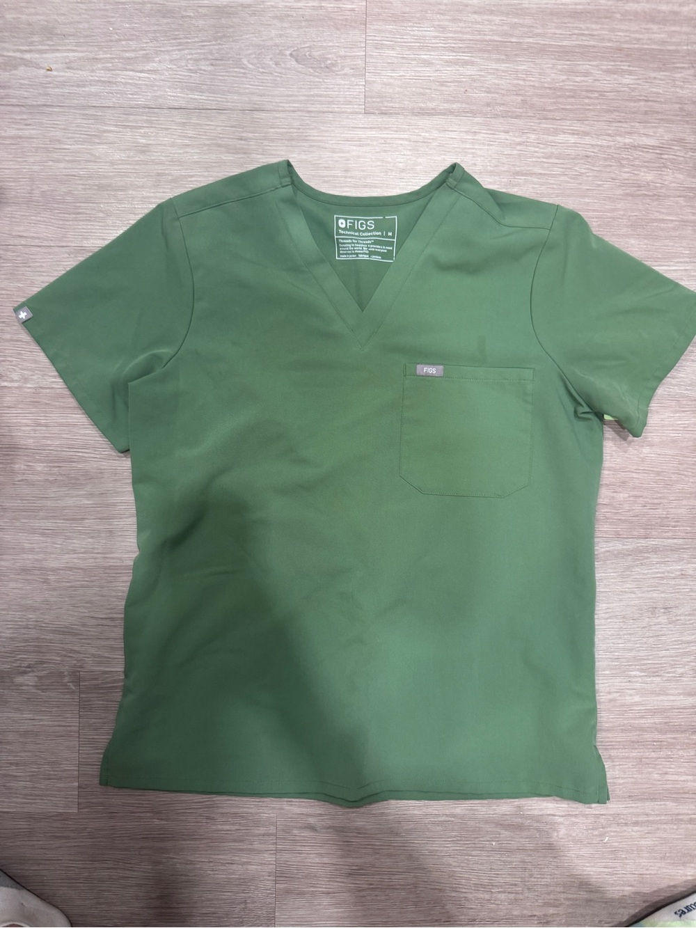 FIGS Catarina Scrub top Fern Green